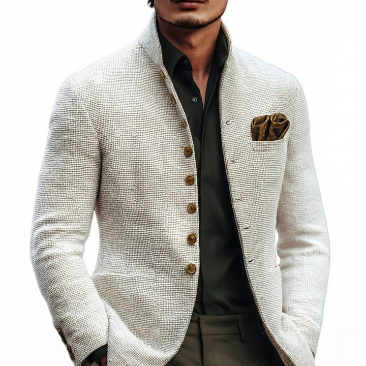 Abraham - Men's Waffle-Knit Button-Front Cardigan