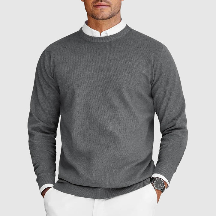 Aldrich - Men's Crew Neck Knit Sweater