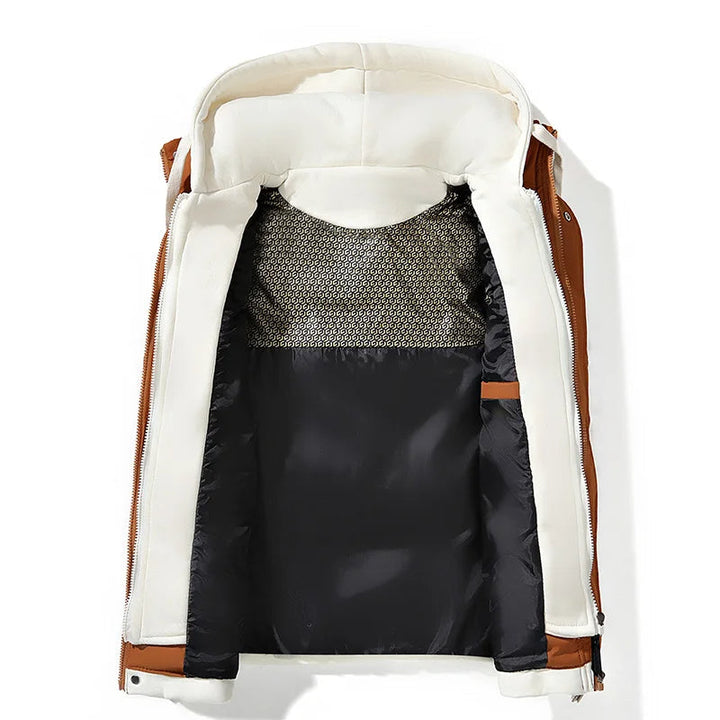 Amthony - Men's Hooded Puffer Gilet with Snap Pockets