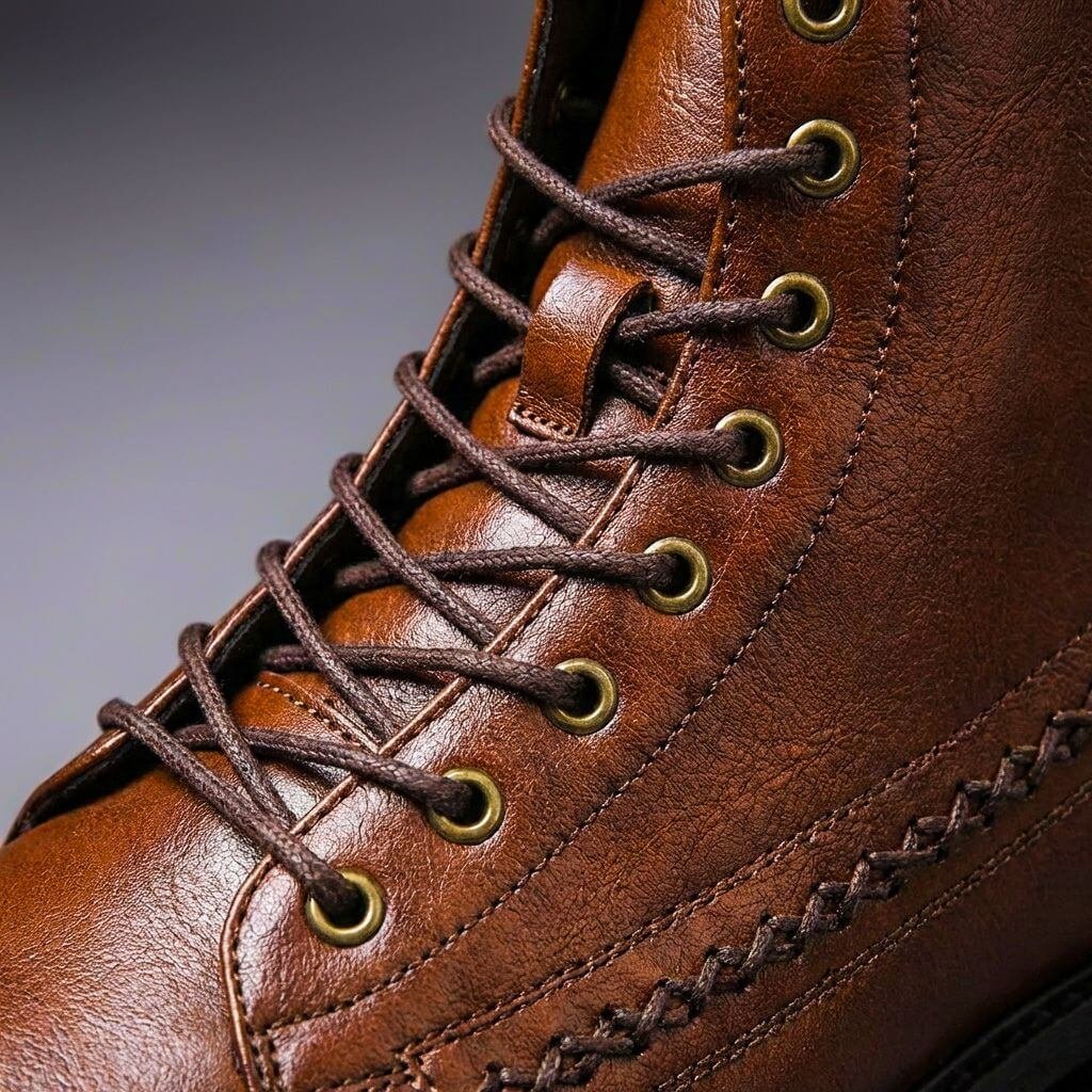 Andres - Men’s Leather Boots with Stitch Details