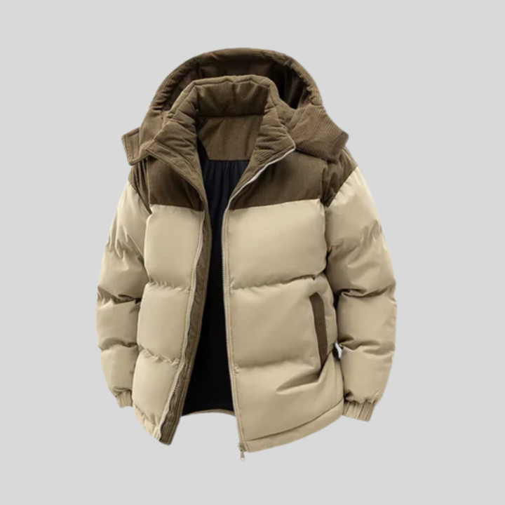 Andy - Men's Quilted Puffer Jacket with Hood