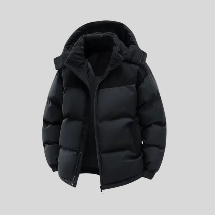 Andy - Men's Quilted Puffer Jacket with Hood