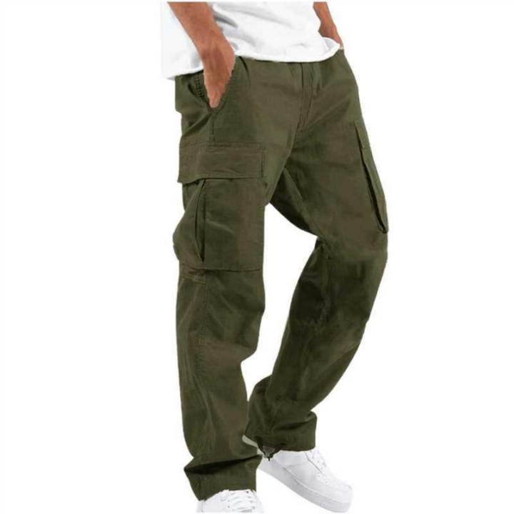 Calex - Men's Wide-Leg Cargo Pants with Flap Pockets