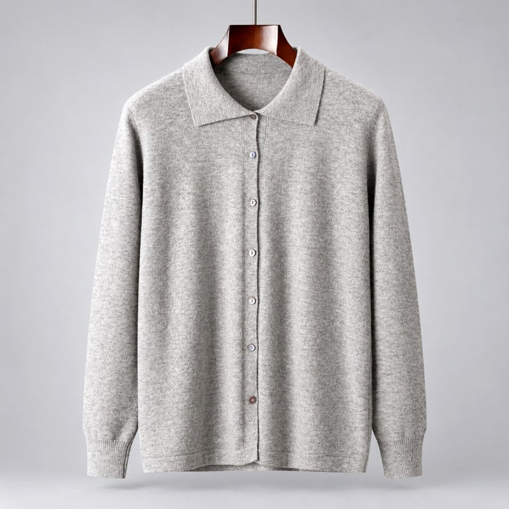 Calvin - Men's Wool Button-Front Collared Cardigan 6