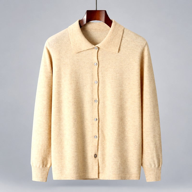 Calvin - Men's Wool Button-Front Collared Cardigan 9