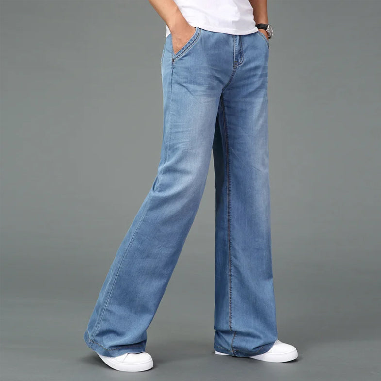 Carlo - Men's Bootcut Jeans with Reinforced Stitching