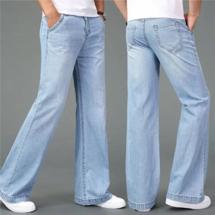 Carlo - Men's Bootcut Jeans with Reinforced Stitching