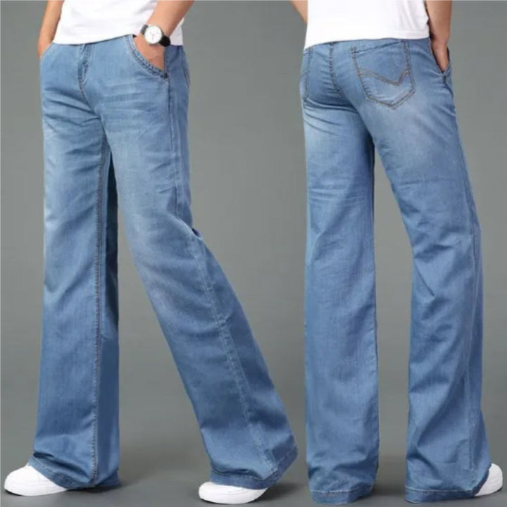 Carlo - Men's Bootcut Jeans with Reinforced Stitching