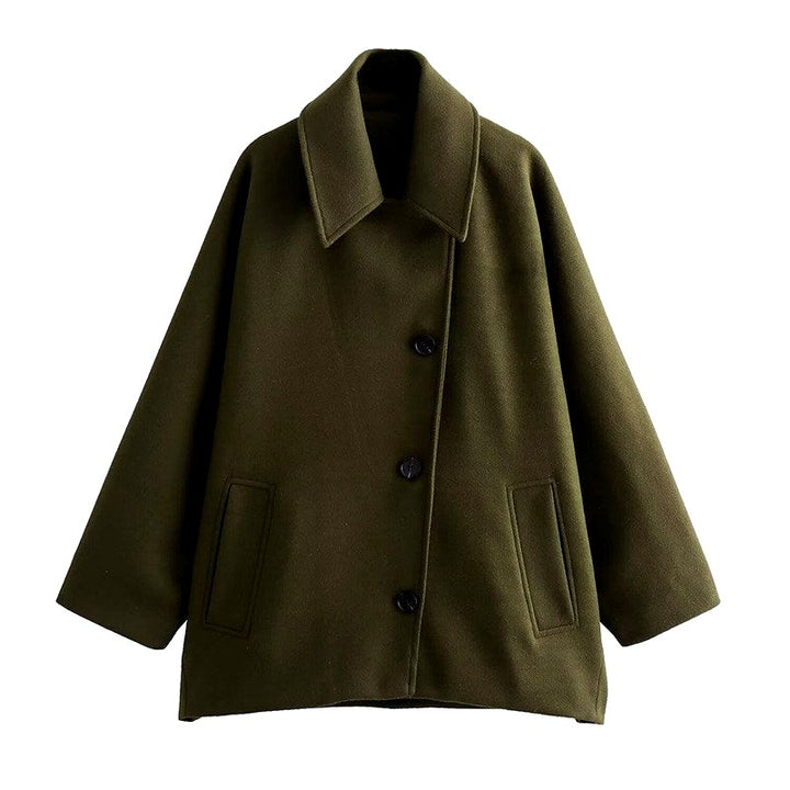 Carmel - Women's Relaxed Fit Collared Short Coat 3
