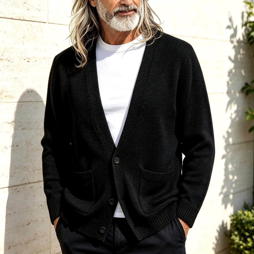 Cato - Men's V-Neck Button-Front Cardigan 2