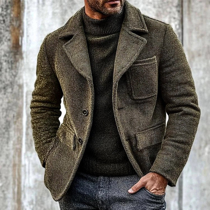 Charles - Men's Textured Button Front Jacket 2