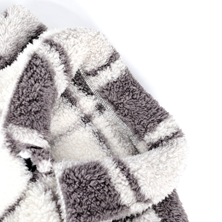 Conrald - Men's Plaid Sherpa Fleece Button-Up Jacket 3
