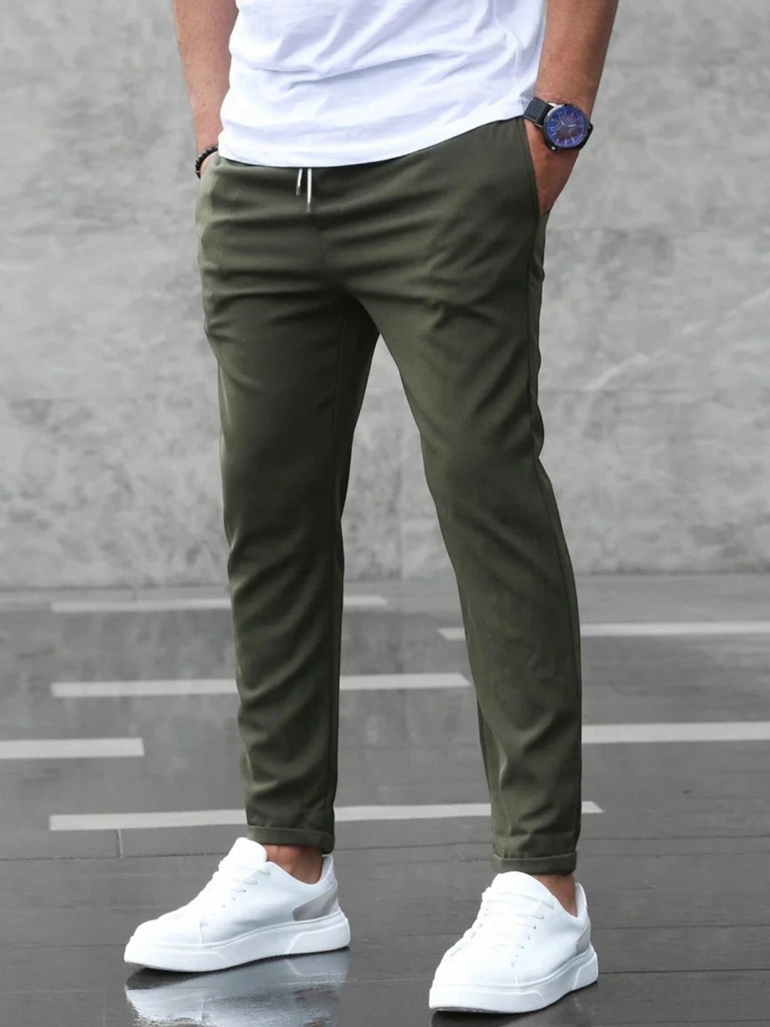 Darwin - Men's Tapered Drawstring Chino Pants