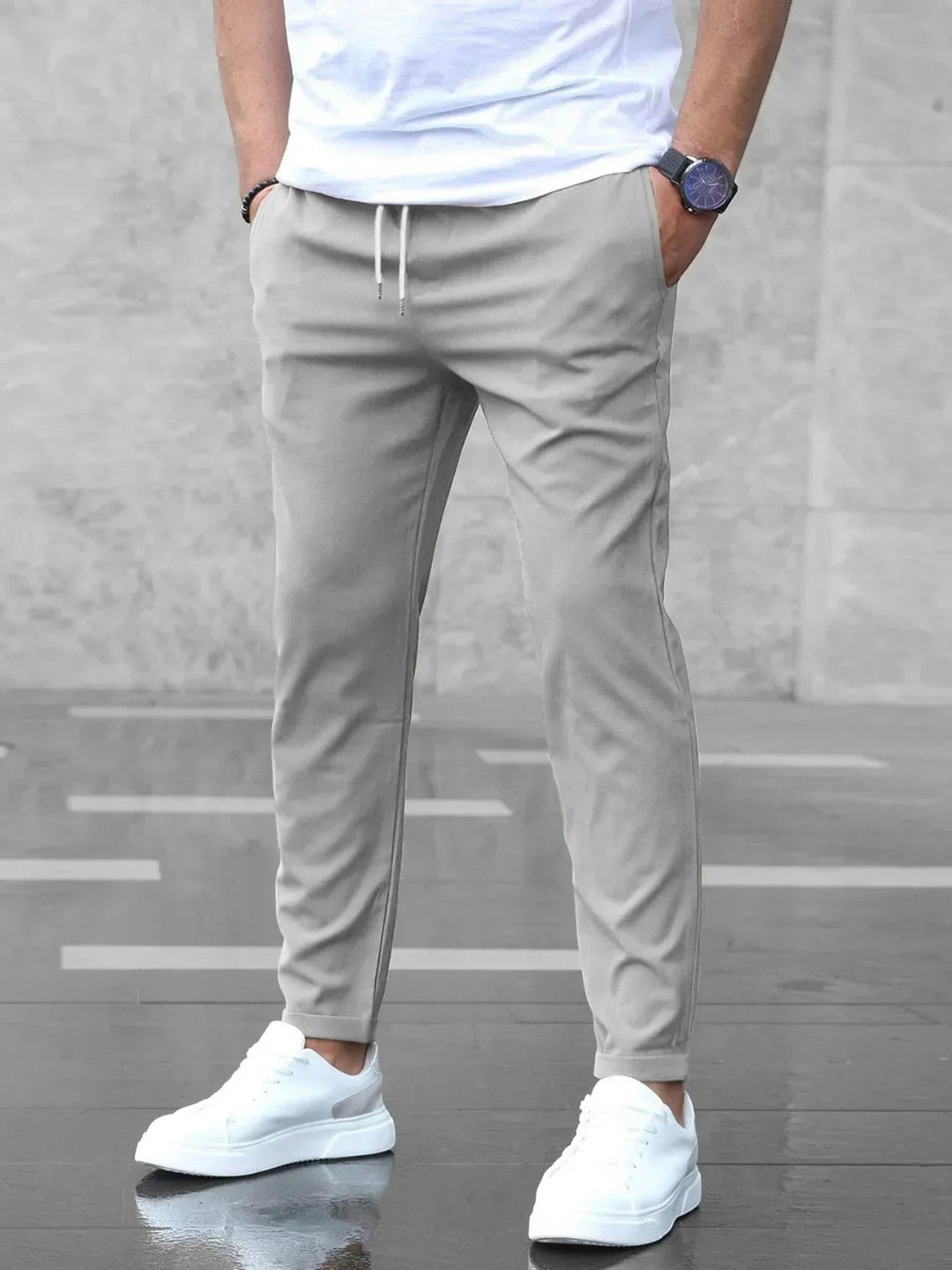 Darwin - Men's Tapered Drawstring Chino Pants