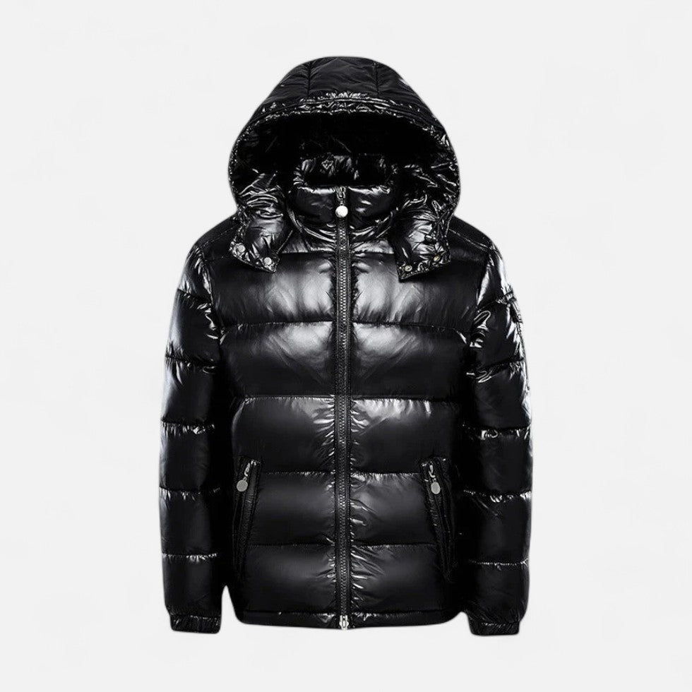 Donovan - Men's Quilted Puffer Jacket with Drawstring Hood