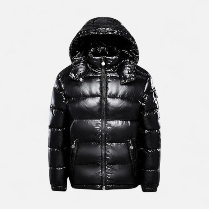 Donovan - Men's Quilted Puffer Jacket with Drawstring Hood