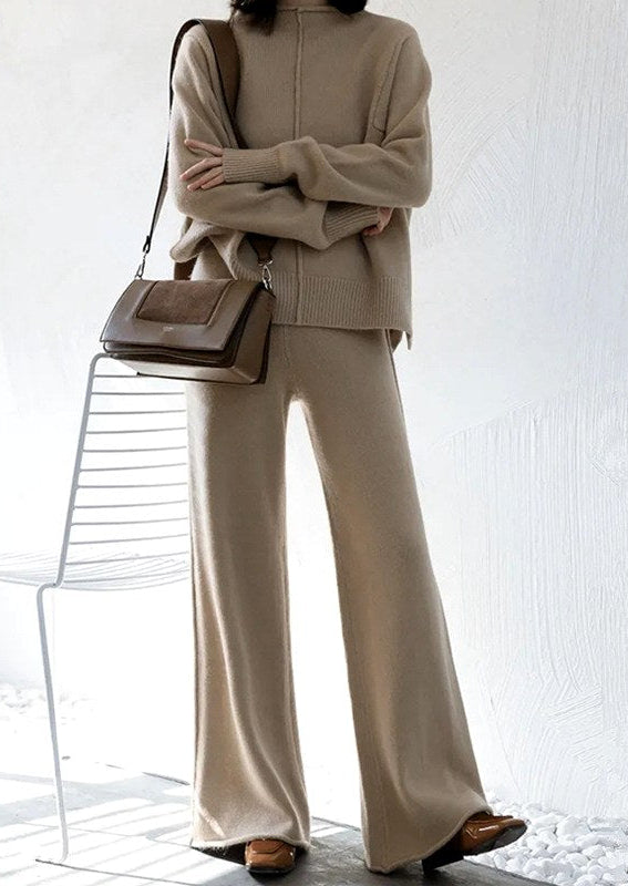 Elise - Women’s Long Sleeve Sweater and Flared Pants Set 5