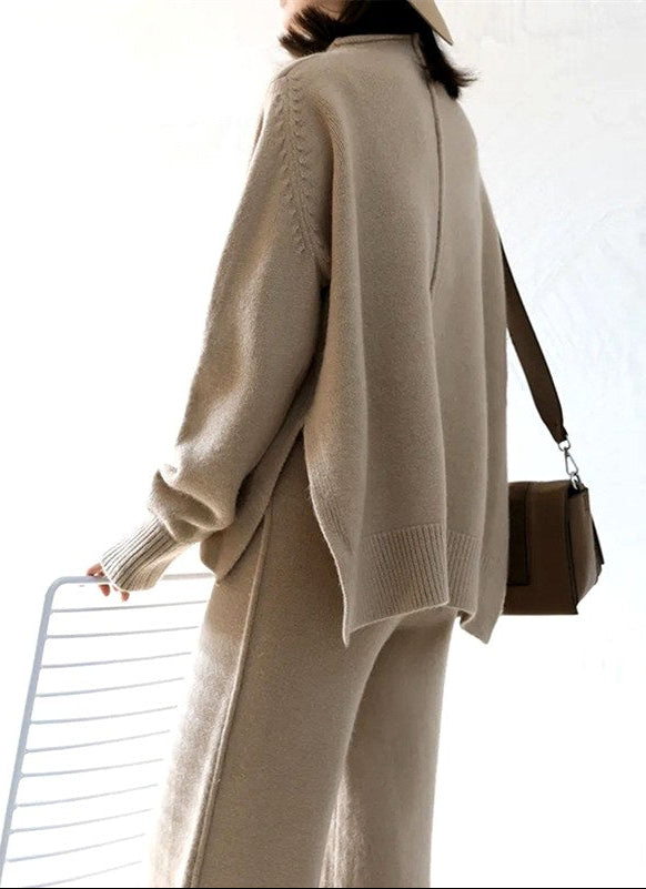 Elise - Women’s Long Sleeve Sweater and Flared Pants Set 7