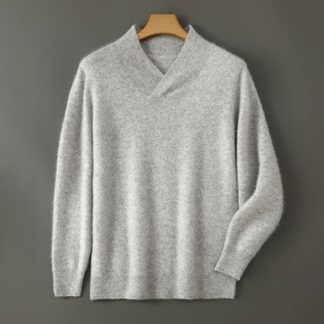 Frankie - Men’s Wool Shawl Collar Sweater 3