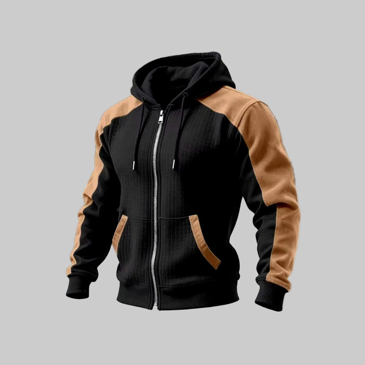 Griffin - Men's Fleece-Lined Colorblock Full-Zip Hoodie 2
