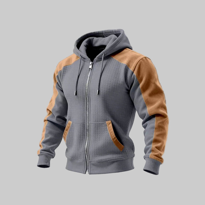 Griffin - Men's Fleece-Lined Colorblock Full-Zip Hoodie 5