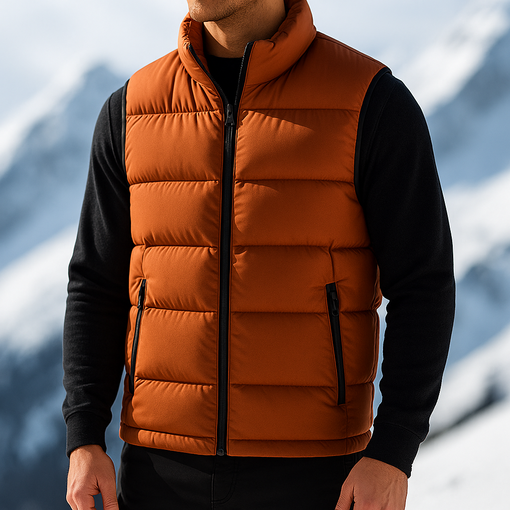Harley - Men's Puffer Vest with Zip Pockets