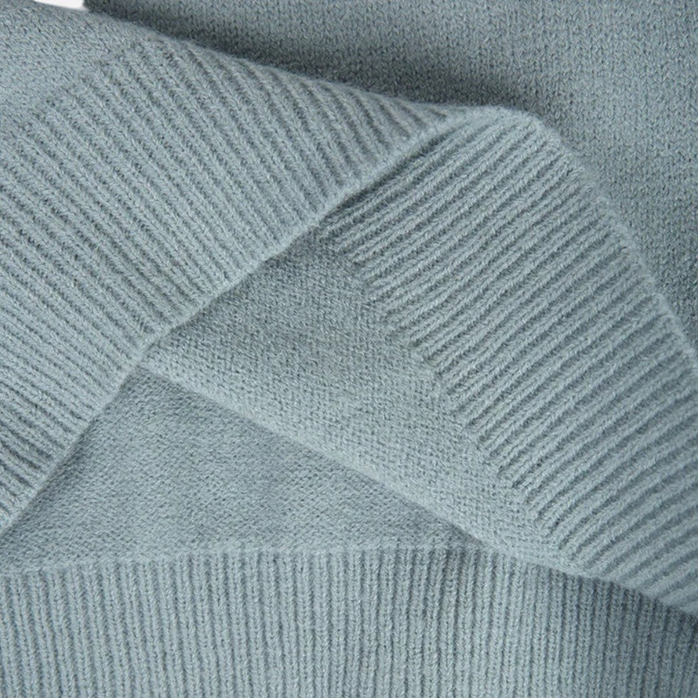 Hazel - Women's Fair Isle Crewneck Sweater with Jacquard Pattern