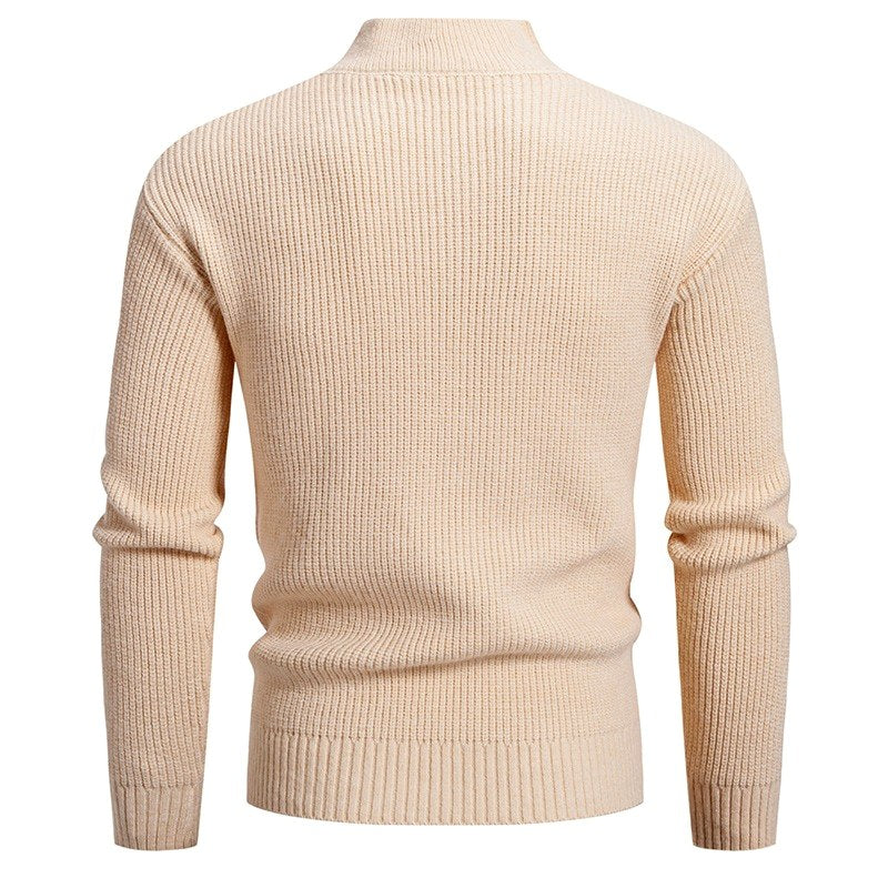 Jacob - Men's Textured Knit Sweater with Chest Pocket 11