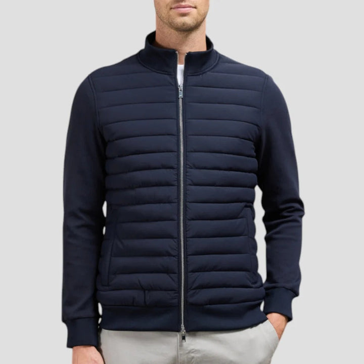 Jasper - Men's Quilted Jacket with Knit Sleeves