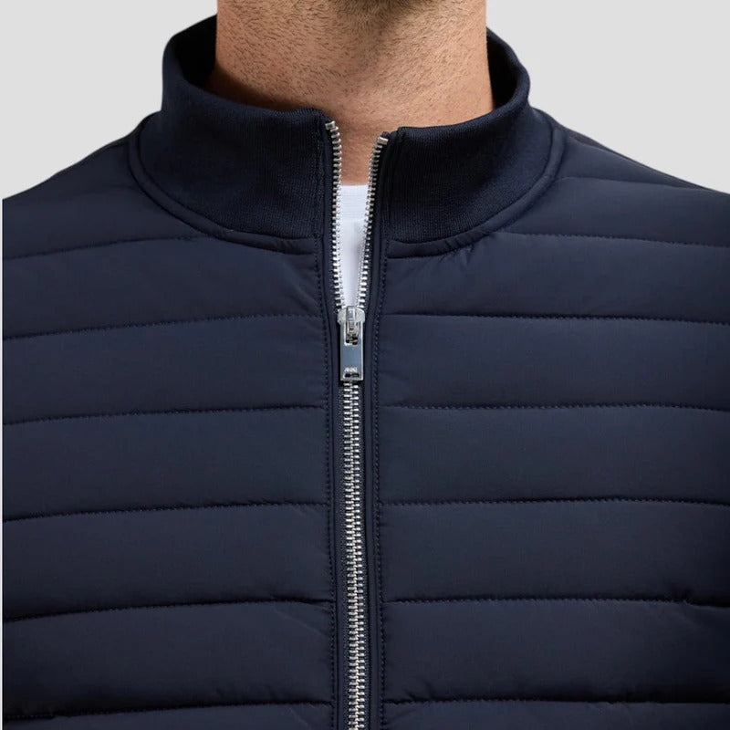 Jasper - Men's Quilted Jacket with Knit Sleeves