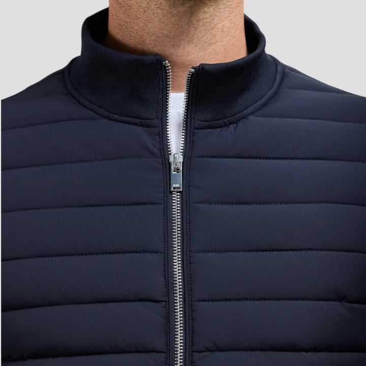 Jasper - Men's Quilted Jacket with Knit Sleeves