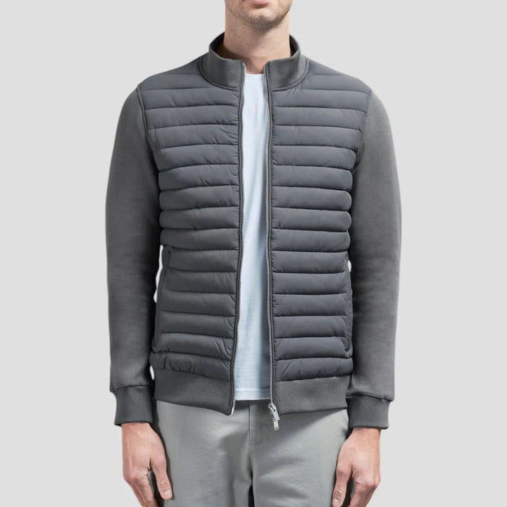 Jasper - Men's Quilted Jacket with Knit Sleeves