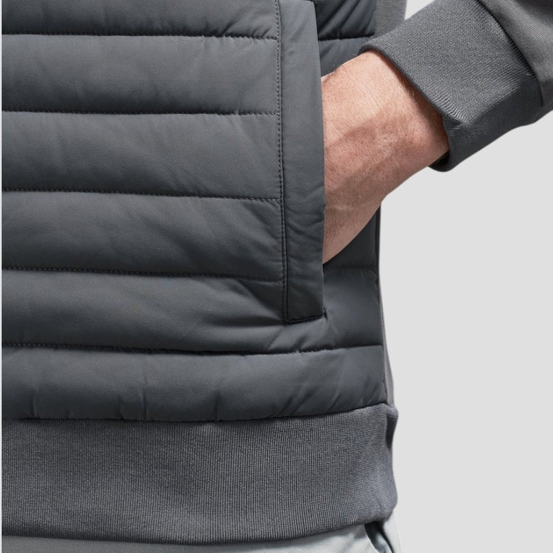 Jasper - Men's Quilted Jacket with Knit Sleeves