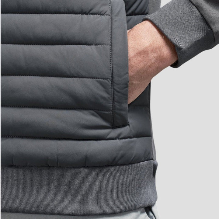Jasper - Men's Quilted Jacket with Knit Sleeves
