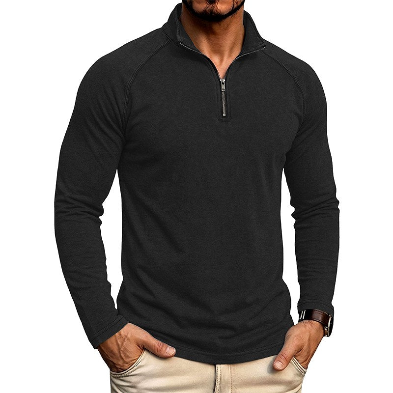 John - Men's Quarter Zip Stand Collar Sweatshirt 2