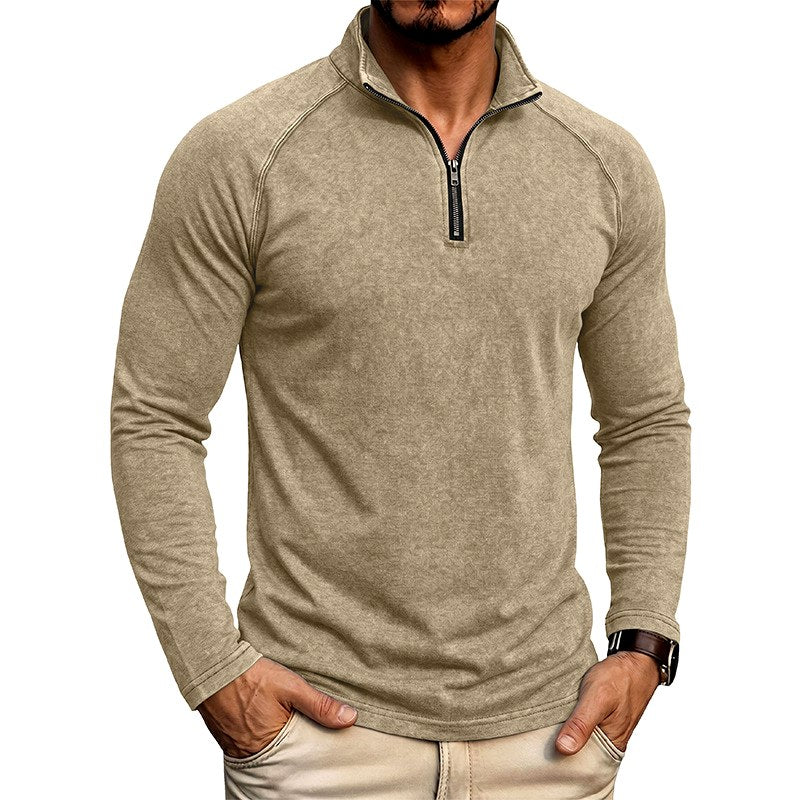 John - Men's Quarter Zip Stand Collar Sweatshirt 3