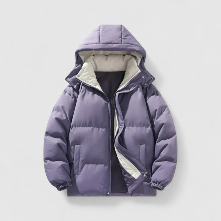 Jude - Men's Quilted Puffer Jacket with Removable Hood