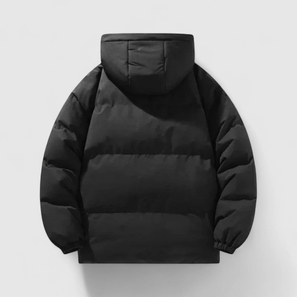Jude - Men's Quilted Puffer Jacket with Removable Hood