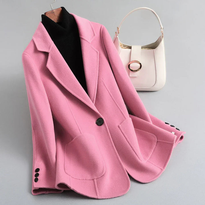 Karen - Women's Longline Blazer with Single-Button Closure