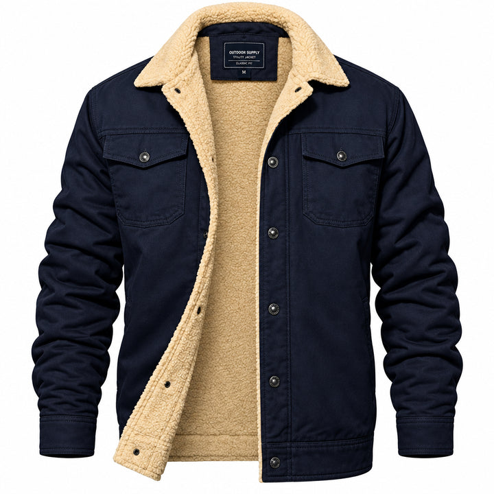 Leander - Men's Sherpa Lined Utility Jacket 2