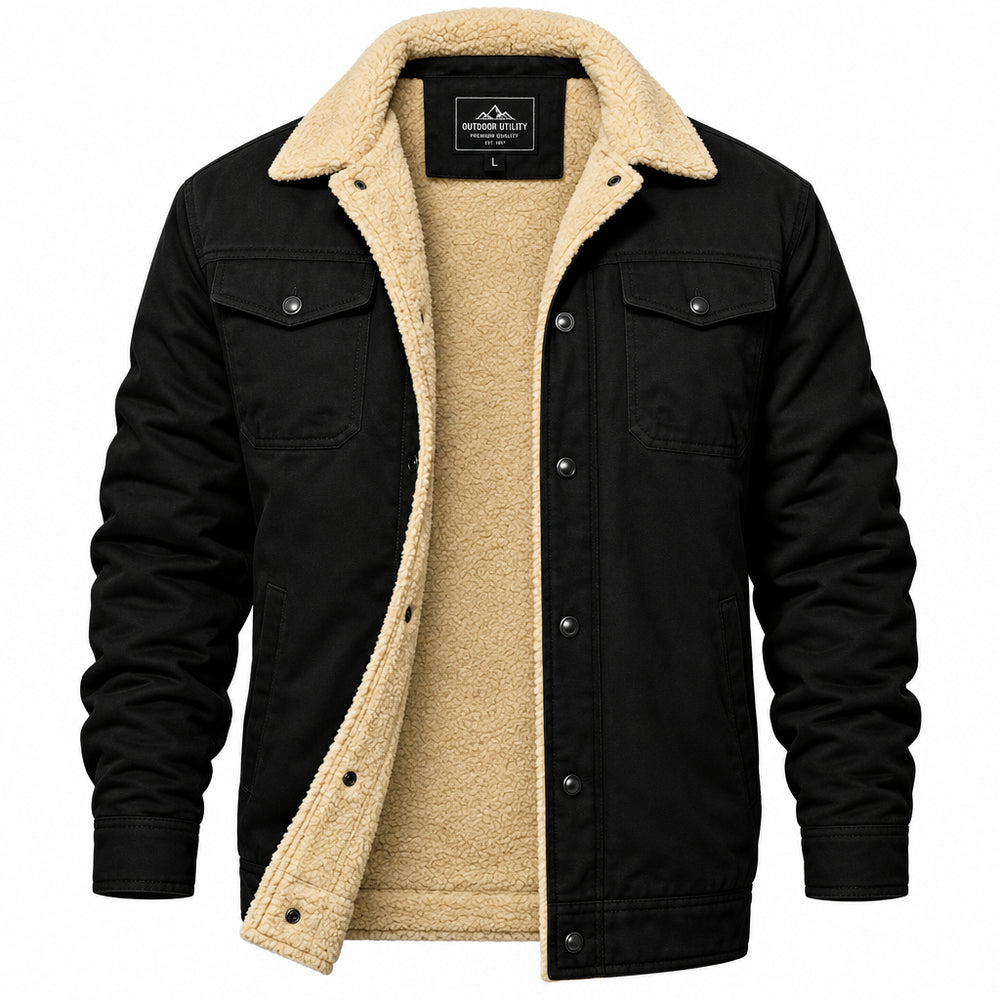 Leander - Men's Sherpa Lined Utility Jacket 3