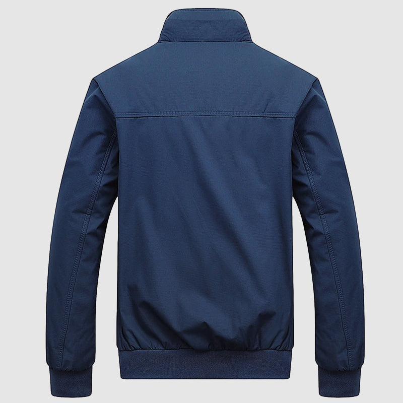 Leonardo - Men's Stand-Collar Bomber Jacket with Elastic Cuffs