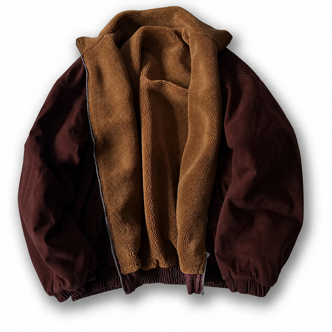 Liam - Men's Winter Jacket with Plush Sherpa Lining and Gathered Cuffs