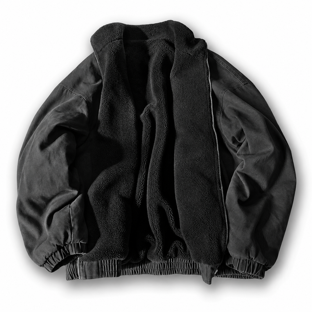 Liam - Men's Winter Jacket with Plush Sherpa Lining and Gathered Cuffs