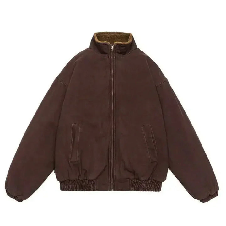 Liam - Men's Winter Jacket with Plush Sherpa Lining and Gathered Cuffs