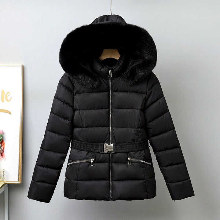 Liana - Women’s Hooded Puffer Jacket with Faux Fur Trim 2