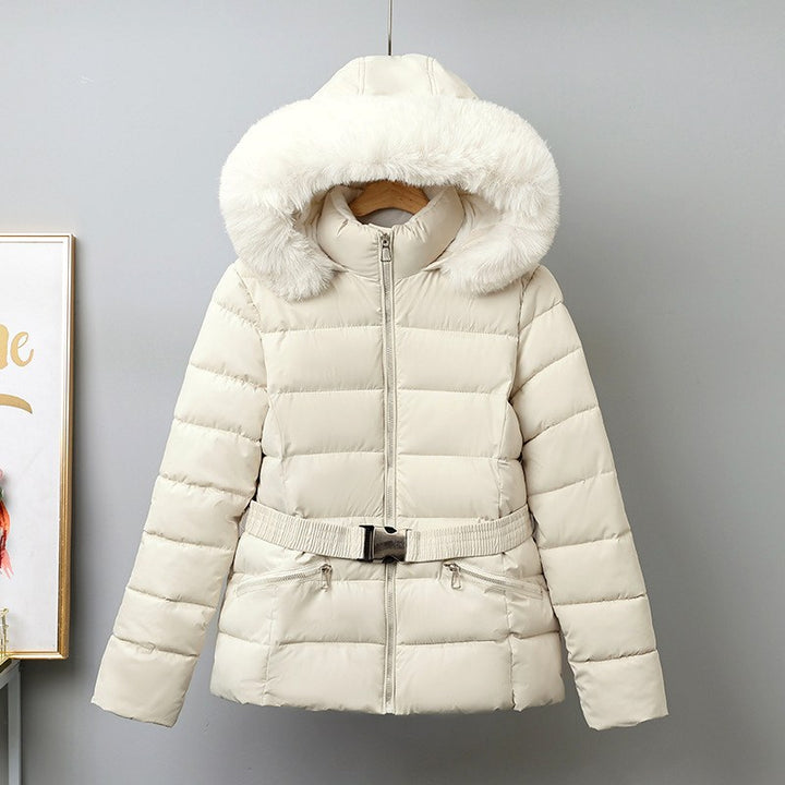 Liana - Women’s Hooded Puffer Jacket with Faux Fur Trim 3