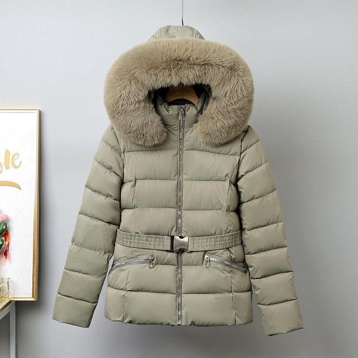 Liana - Women’s Hooded Puffer Jacket with Faux Fur Trim 5