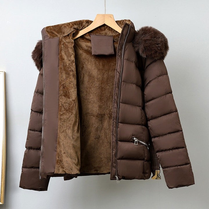 Liana - Women’s Hooded Puffer Jacket with Faux Fur Trim 6