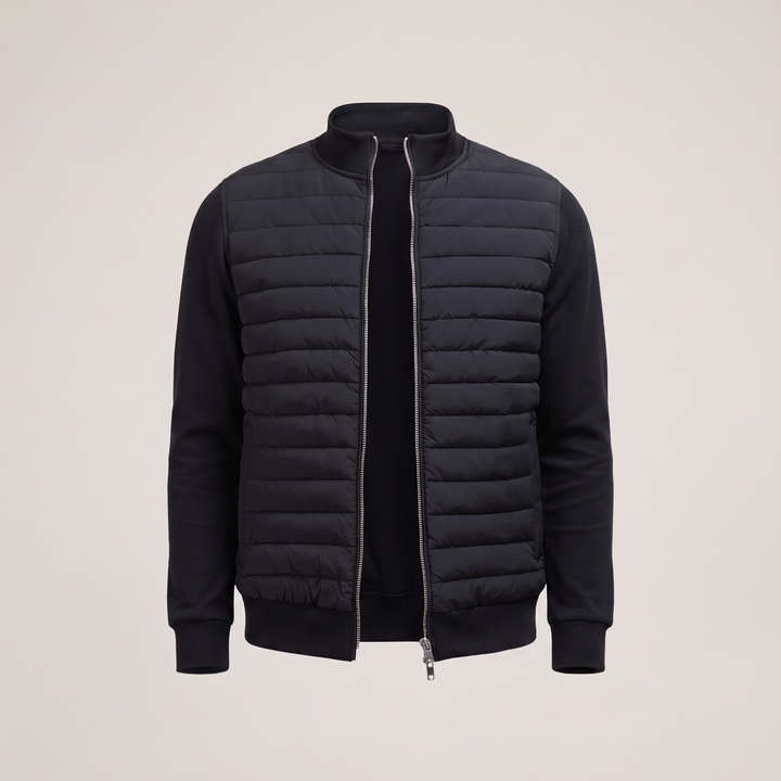Mack - Men’s Zip-Up Jacket with Ribbed Trim